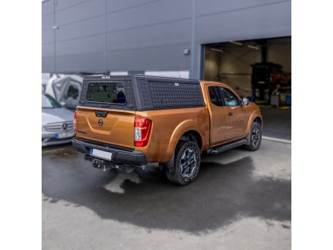 Hardtop Explorer noir strié Nissan Navara 2016+ King-Cab Alu-Cab