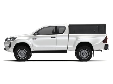 Hardtop Explorer Guard aluminium noir strié Toyota Hilux Revo extra cabine Alu Cab