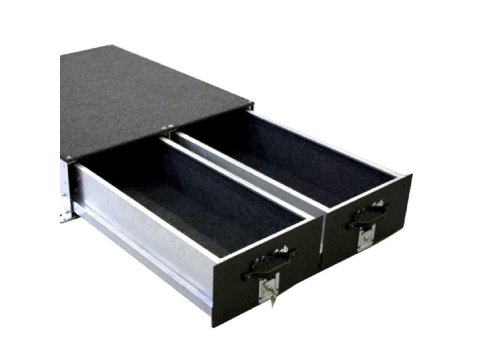 Tiroirs double 1230 mm Alu-Cab