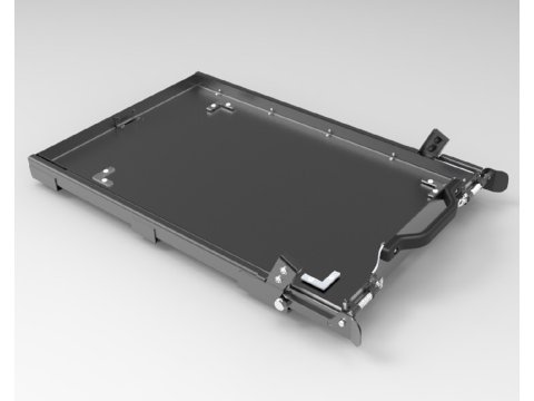 Plateau coulissant basculant pour réfrigérateur 50L Alu-Cab