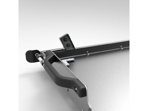 Plateau coulissant basculant pour réfrigérateur 80L Alu-Cab