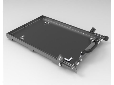 Plateau coulissant basculant pour réfrigérateur 80L Alu-Cab
