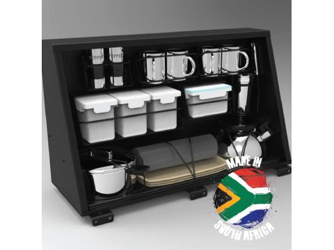 Compartiment latéral large intérieur 730mm x 750mm + Kit Cuisine pour Toyota GRJ7 hardtop Alu-Cab