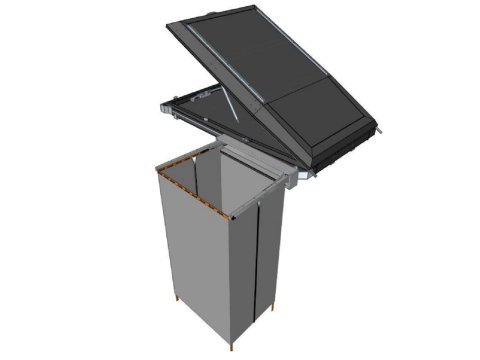 Support en aluminium pour Shower Cube sur Tente Gen3 et Canopy Camper Alu-Cab