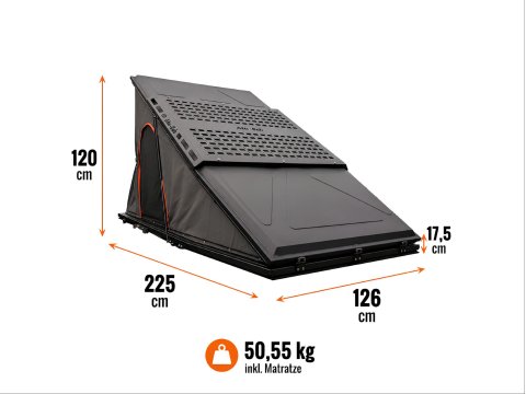 Tente de toit LT-50 Lightweight Alu-Cab