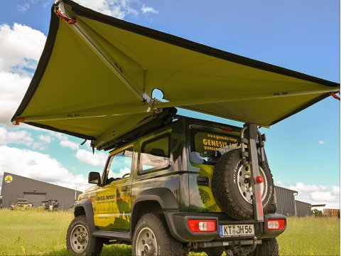 Auvent Alu-Cab autoportant côté gauche en aluminium 2 m