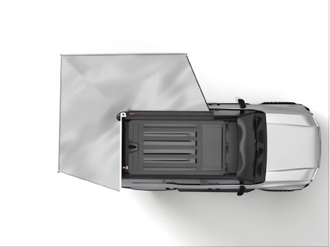 Auvent Alu-Cab autoportant côté gauche en aluminium 2 m