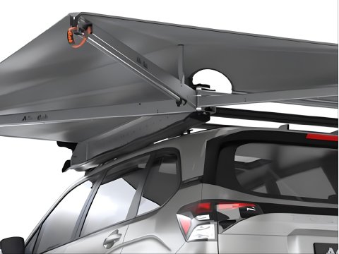 Auvent Alu-Cab autoportant côté gauche en aluminium 2 m