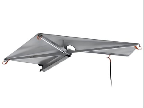 Auvent Alu-Cab autoportant côté gauche en aluminium 2 m