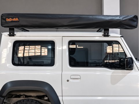 Auvent Alu-Cab autoportant côté droit en aluminium 2 m