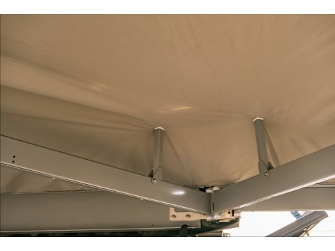 Auvent Aluc-Cab autoportant en aluminium 180° côté gauche