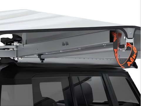 Auvent Alu-Cab autoportant en aluminium 270° côté droit