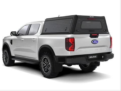 Hardtop Explorer noir strié Double Cabine Ford Ranger 2023+ Alu-Cab