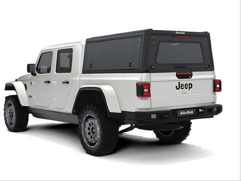 Hardtop Explorer noir lisse Jeep Gladiator 2019+ double cabine Alu-Cab
