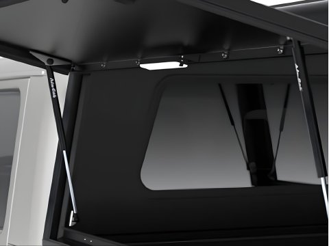 Hardtop Explorer noir lisse Jeep Gladiator 2019+ double cabine Alu-Cab