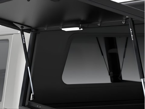 Hardtop Explorer noir lisse Jeep Gladiator 2019+ double cabine Alu-Cab