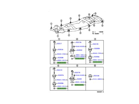 Écrou de fixation de caisse Toyota Land Cruiser HDJ100