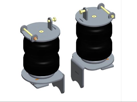Kit boudins pneumatiques renfort lames MAD Air Master Comfort pour Toyota Hilux Vigo 2005 à 2015