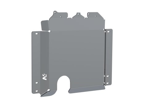Ski protection réservoir secondaire + boite de transfert aluminium 8mm N4-Offroad Toyota Land Cruiser GRJ78 GRJ79