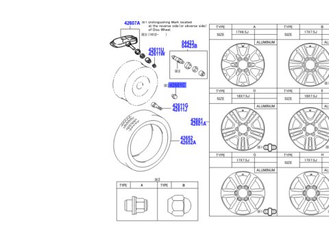 Ecrou de roue portée plate 12x150 KDJ12 KDJ15 RAV4 jante alu OEM
