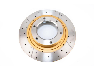 Disque frein avant rainuré percé DBA Land Cruiser HDJ80 1992+