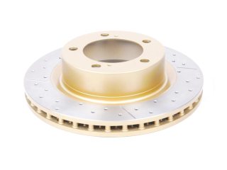 Disque frein avant rainuré percé DBA Toyota Land Cruiser KDJ15