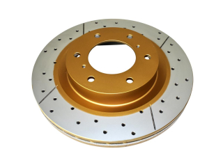 Disque frein avant rainuré percé DBA Mitsubishi Pajero 4