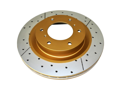 Disque frein avant rainuré percé DBA Mitsubishi Pajero 4