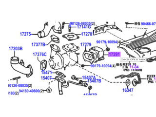 Coude descente de turbo HDJ100 avant 08/2002 - entre turbo et primaire d'échappement