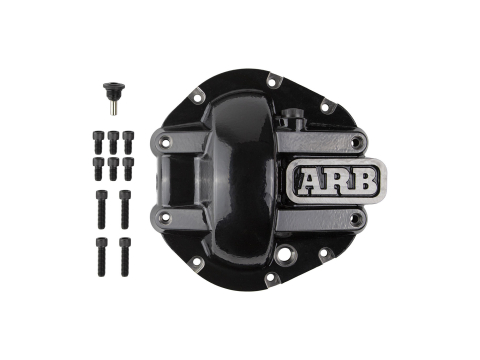 Coquille de protection noire ARB pont DANA 44 Jeep Wrangler JK TJ