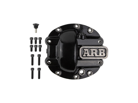 Coquille de protection noire ARB pont DANA 30 Jeep Wrangler et Cherokee