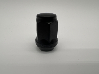 Ecrou de roue noir 12x125 - Hex 19mm - Cône 60° - L35mm N4-Offroad