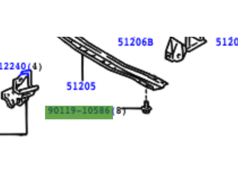 Vis traverse de boite HDJ80 HDJ100