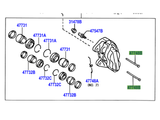 Goupille avec trou guidage plaquette de frein avant