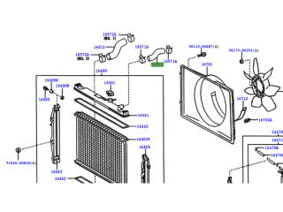 Durite supérieure radiateur de refroidissement KDJ90 KDJ95