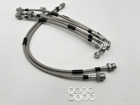 Kit durites de Frein aviation en inox HDJ80 12S et 24S avec ABS