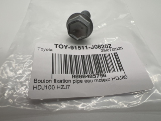 Boulon fixation pipe eau moteur HDJ80 HDJ100 HZJ7