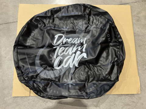 Cache couvre roue noir logo Dream Team Car Ø83 cm 285/70x17