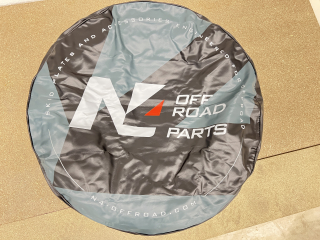 Cache couvre roue noir logo N4 Offroad Ø83 cm pour pneu en 285/70x17