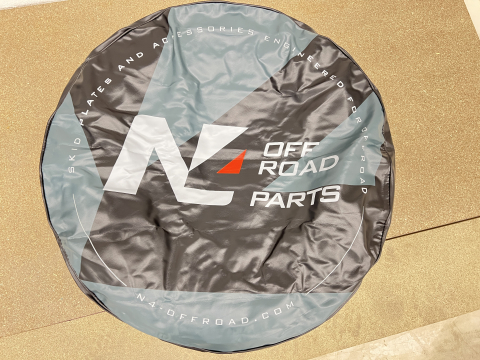Cache couvre roue noir logo N4 Offroad Ø83 cm pour pneu en 285/70x17