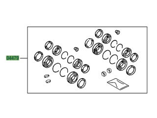 Kit de joints étriers de frein avant HDJ100