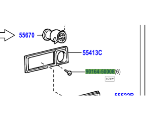 Vis entourage plastique tableau de bord