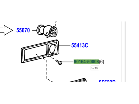 Vis entourage plastique tableau de bord
