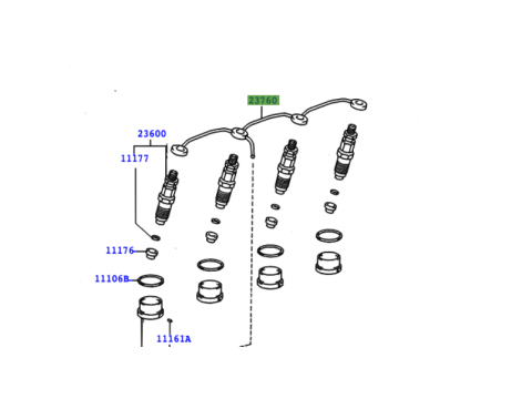 Rampe de retour d'injecteurs KZJ7 KZJ9