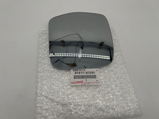 Glace de rétroviseur extérieur droit passager HDJ80