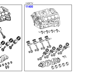 Bloc moteur embiellé Land Cruiser V8 4.5D4-D VDJ200