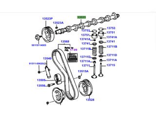 Arbre à cames KZJ7 KZJ9