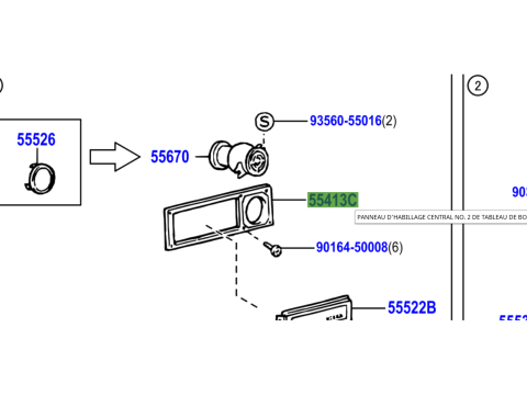 Entourage autoradio poste double DIN Série 7 avant 2009