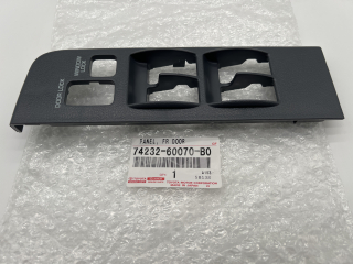 Entourage bloc interrupteur accoudoir panneau porte conducteur gris HDJ80 24s