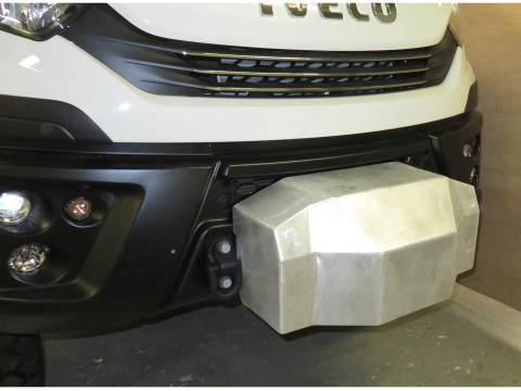Capot de protection de la platine de treuil N4-KMT029 Daily 4x4 - Conforme R61